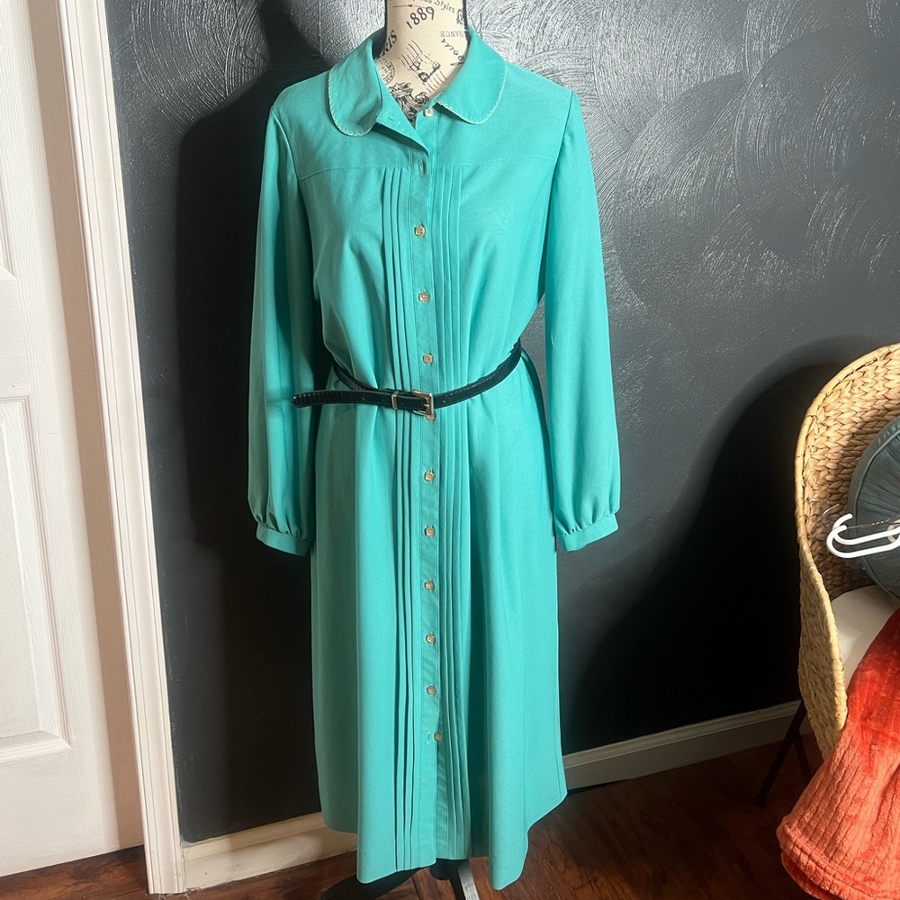 Vintage teal dress